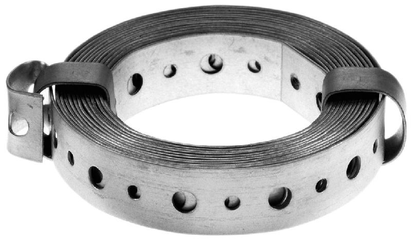 Bande perforée en acier galvanisé - 20x12 mm - GAH ALBERTS - 3000 mm de longueur_0