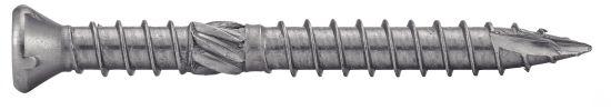 BOÎTE DE 100 VIS TERRASSE À TÊTE FRAISÉE BOMBÉE TORX DOUBLE FILETAGE A4 5X70MM - ACTON - 643275X70