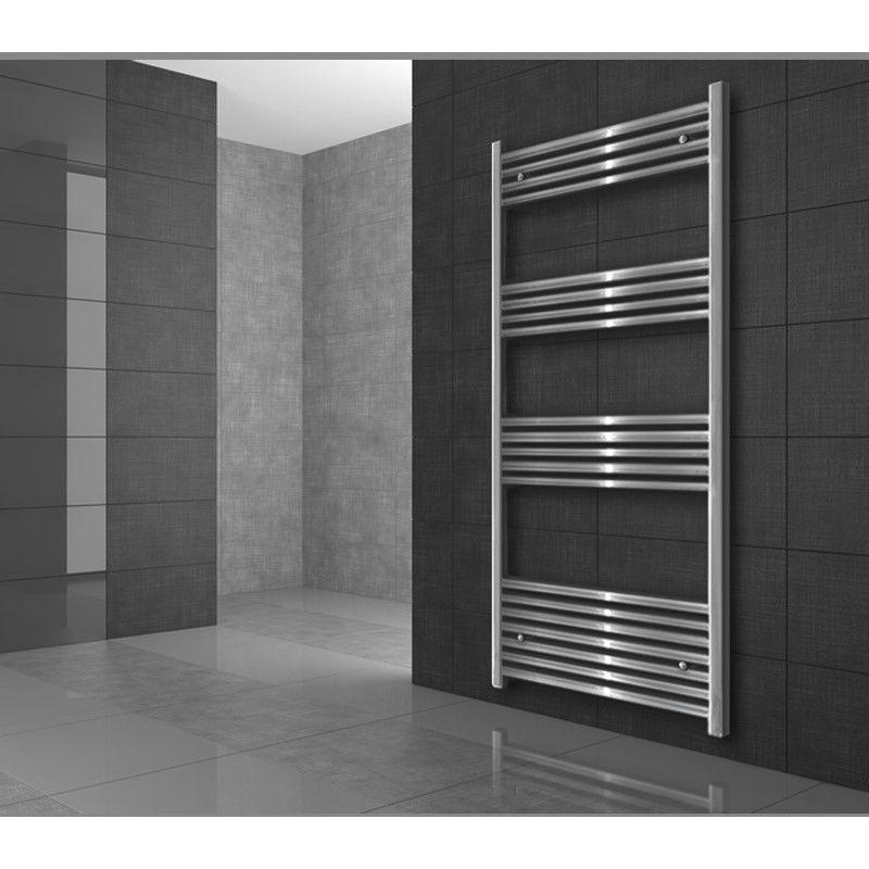 ECD Germany Radiateur S/èche-Serviettes Sahara Courb/é avec Raccordement Central Radiateur S/èche Serviette pour Salle de Bain 500 x 1500 mm Anthracite