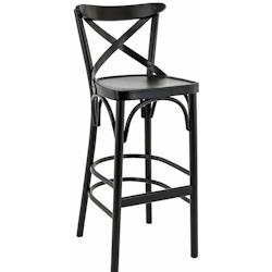 France Mobilier CHR Tabouret de bar Manon bst hôtel restaurant 43 x 40 x 108cm Noir - 3760326520527_0