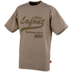 Lafont - Tee-shirt de travail manches courtes mixte NIKAN Beige Taille S - S 3609701845728_0