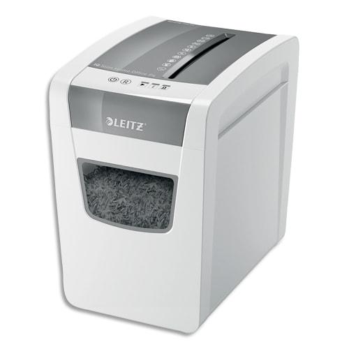Leitz destructeur de documents iq slim home office p-4 coupé croisée 4x28mm 10 feuilles 23 l 80010000_0