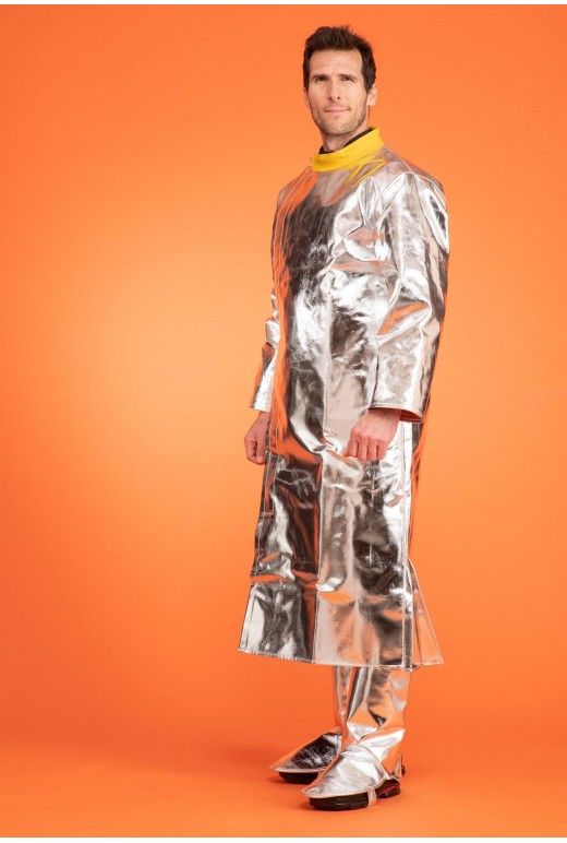 Manteau aluminisé - fermeture latérale, col cuir hydrofuge, coutures Kevlar®_0