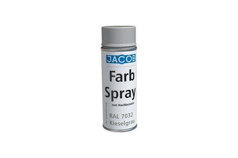 Peinture en spray pour retouche - tuyaux galvanisés ou à revêtement par pulvérisation (RAL 7032) - 1 kg_0