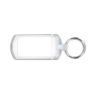 Porte cles transparent porte-etiquette (anneau 25 mm) référence: ix205891_0