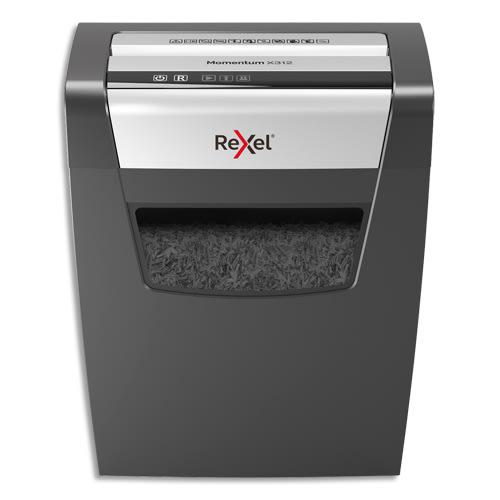 Rexel destructeur de documents momentum x312 p-3, coupe croisée, 5x42mm, 12 feuilles, 23 litres 2104572eu_0