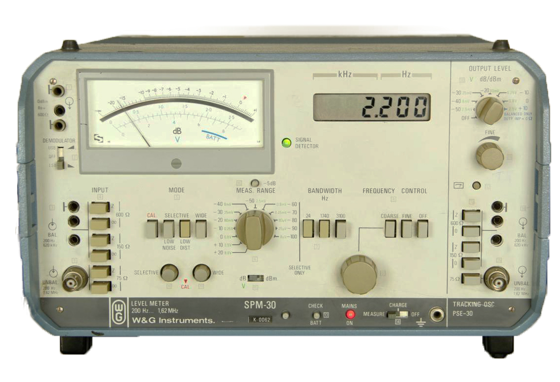 SPM-30 - Analyseur de niveau sélectif Wandel and Goltermann - 200 Hz à 1,62 MHz - Analyseur de spectre_0