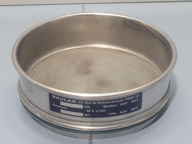 Tamis de test en acier inox SAULAS 200x50mm - 1 mm_0