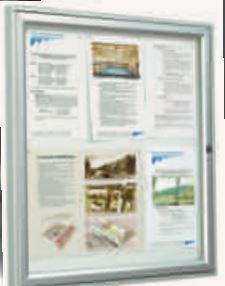 Vitrine classique - cadre aluminium 58 mm - vitrage plexichocs 4 mm - finition anodisée ou peint RAL_0