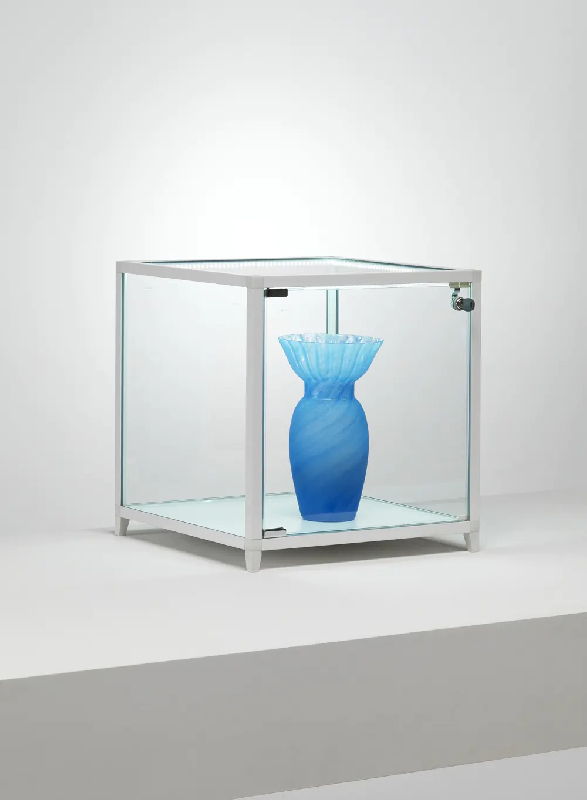Vitrine cube kl43va - aluminium anodisé_0