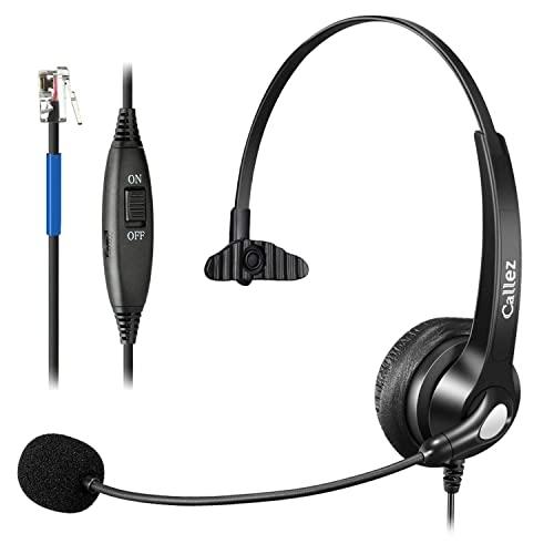 Casque téléphonique RJ9 avec microphone antibruit - Compatible téléphones Cisco 8811, 7811 et autres modèles_0