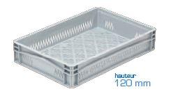Bac en plastique ajouré - 567*367*105 mm - 21,4 litres - gris_0