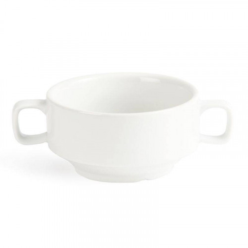 BOLS À SOUPE AVEC POIGNÉES EN PORCELAINE OLYMPIA Ø 115 MM - LOT 6