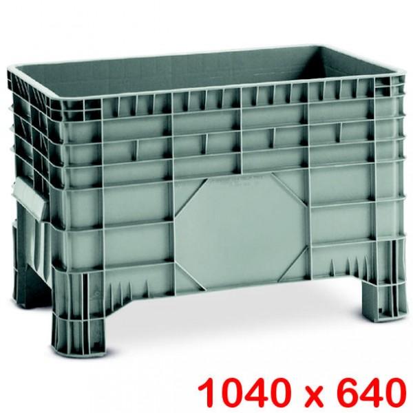 Caisse-palette légère en plastique - 285 L - Disponible sur pieds ou roues, robuste et ultra-résistante_0