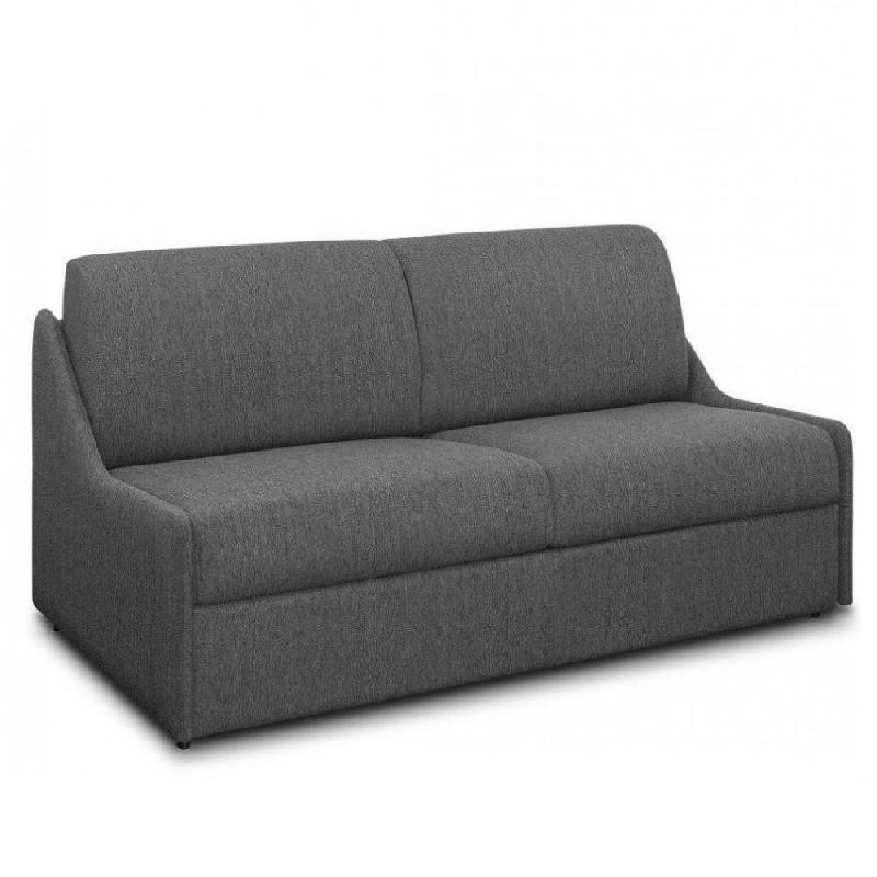 Canapé lit convertible Expresso - Express compact 160 cm - Matelas 16 cm - Tissu tweed gris graphite_0