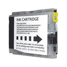 Cartouche jet d'encre compatible Brother - Modèles DCP240C/440CN/330C/540CN/MFC5860 - LC51/57/LC1000/LC970 - Noir 17ml - Réf. 00692_0