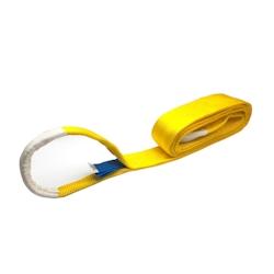 Elingue en sangle plate B 3000 L. 3 mètres x l. 90 mm CU : 3000 Kg Jaune NF-EN 1492-2 coeff 7.1 - Cobaltix - gris 3700056073306_0