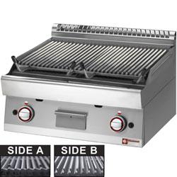 Grill pierre de lave  1/1 module  grille en fonte 