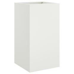 Helloshop26 - Jardinière bac lit surélevé plantes fleurs terrasse jardin 42 x 38 x 75 cm acier blanc 02_0037597 - 3000214263564_0