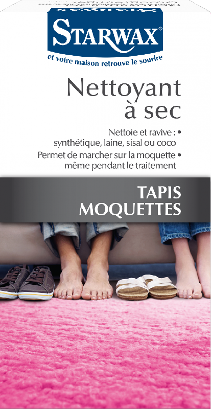 Nettoyant à sec tapis et moquette STARWAX 0.5 kg - Ravive synthétique, laine, sisal ou coco_0