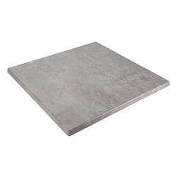 Oviala Business Plateau de table carré stratifié 70 x 70 cm béton ciré Haussmann - Oviala - gris métal 112045_0