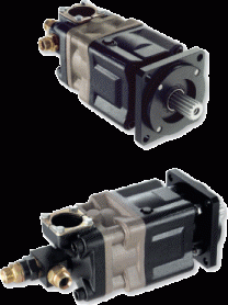 Pompes hydrauliques à engrenages double débit - Type SAE - Sunfab Slim Line SL - Cylindrées disymétriques_0