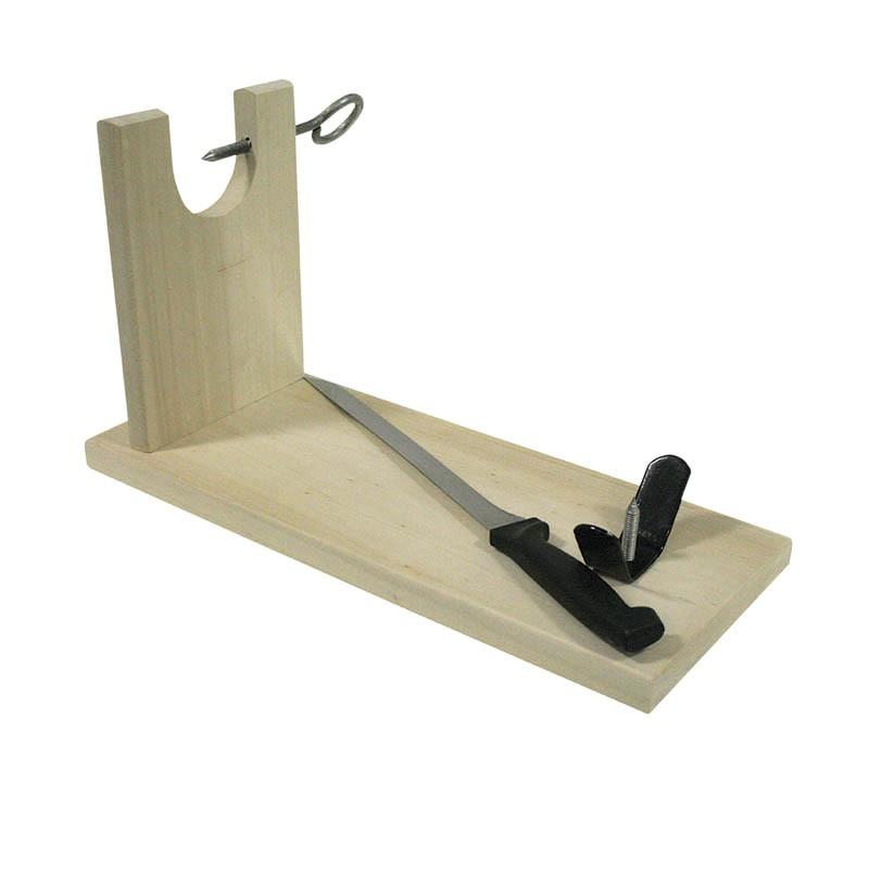 Porte jambon avec couteau Ramon - BOIS_0
