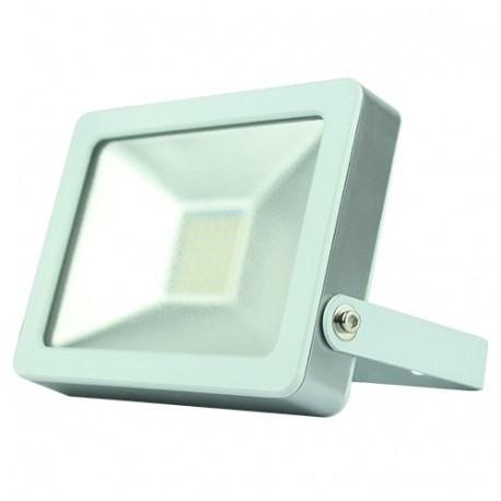 Projecteur d'extérieur plat SMD 30W - 2400 lm - 4000K - IP65 - coloris blanc_0
