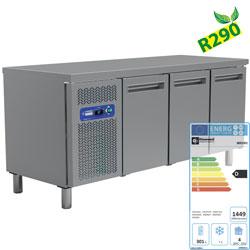Table frigo, ventilée litres , 3 portes gn 1/1 405 litres profi line 1800x700xh880/900 - MR3/R2_0