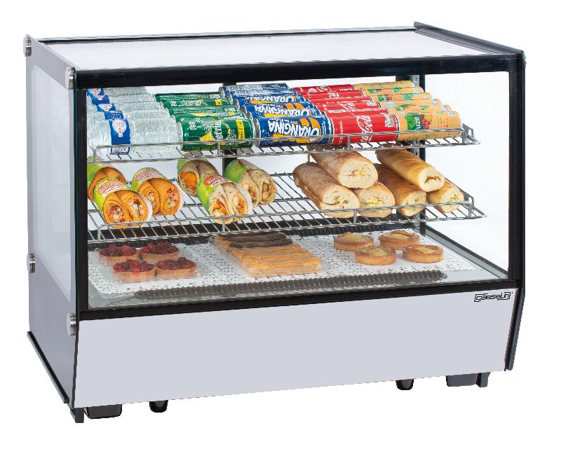 Vitrine réfrigérée positive 160 litres - CASSELIN CVRE160L - Double vitrage, ventilation forcée, éclairage LED_0