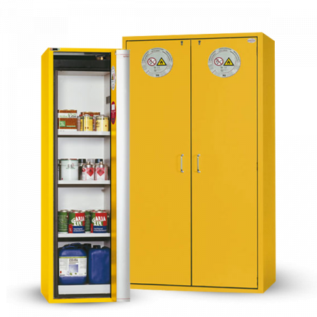 Armoire anti-feu 90 min automatique 1 porte avec 3 étagères_0