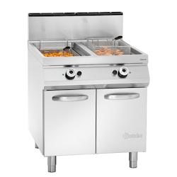 Bartscher Friteuse à gaz 20L x 2 Bartscher - Acier inoxydable 18/10 2959521_0