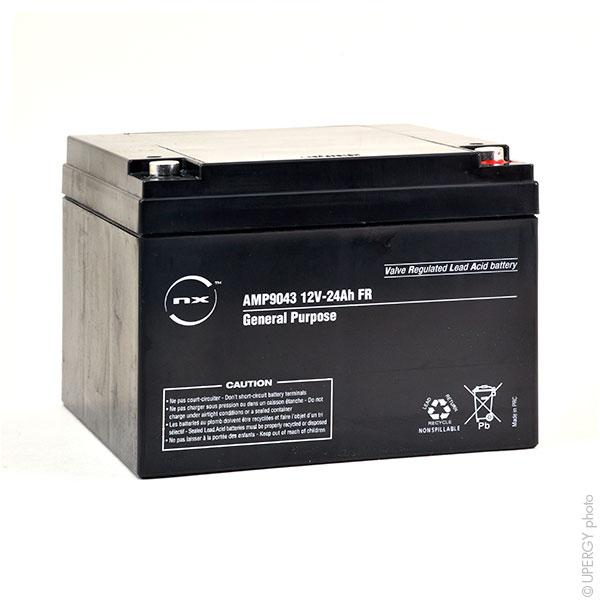 Batterie plomb AGM NX 24-12 General Purpose FR - 12V 24Ah M5-F - Étanche et sans entretien_0