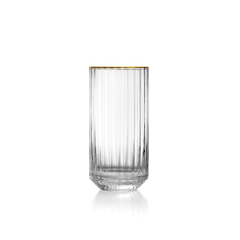 Bazar Bizar Verre long drink en verre 6.7x6.7x14 cm naturel or - Lot de 16 - multicolore verre CNKJ003NGo-MTR16_0