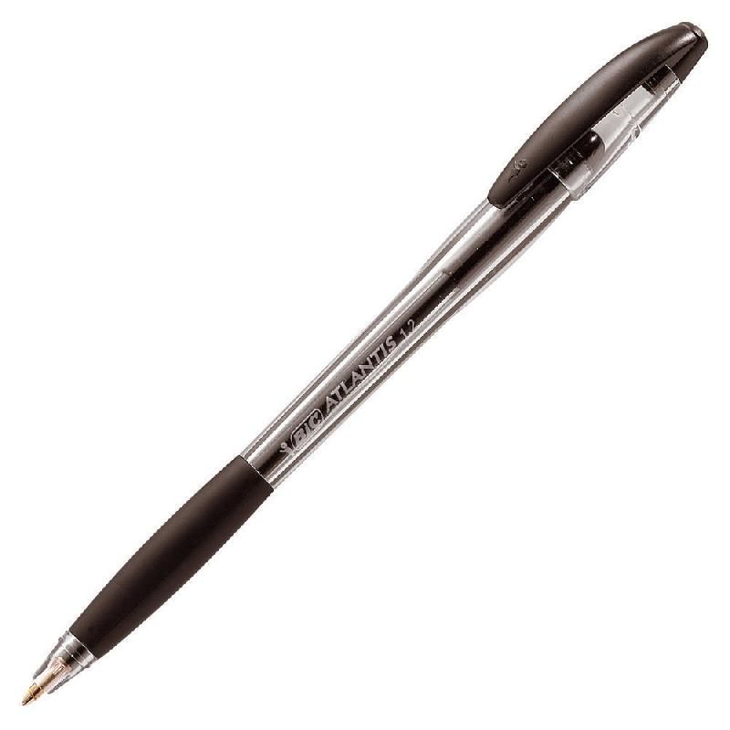 BIC STYLO BILLE BIC ATLANTIS STIC - 1,2 MM - NOIR (PRIX À L'UNITÉ)