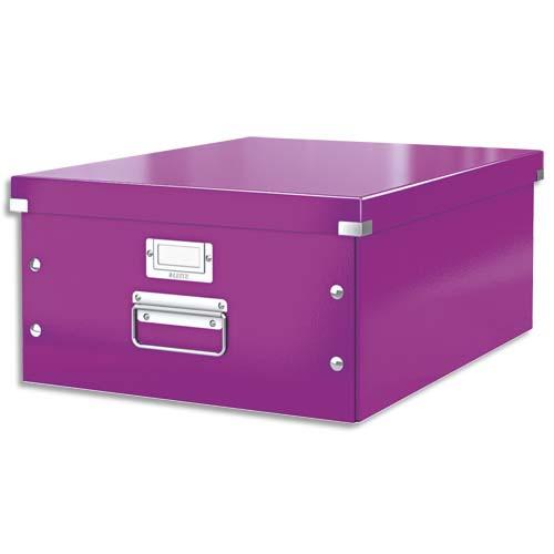 BOÎTE DE RANGEMENT CLICK & STORE WOW, A3, VIOLET