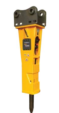 Brise-roches hydrauliques Indeco - HP 1200 - 650 kg - 1490 joules - 450 à 980 frappes/min_0