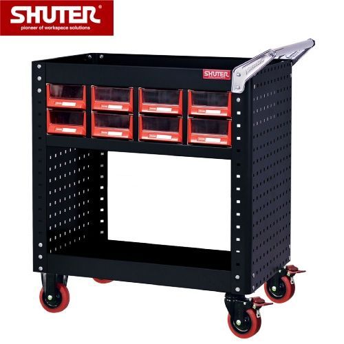 Chariot à outils - Shuter Enterprise Co. Ltd - 16 tiroirs A6V, panneau perforé et roulettes TPR - CT-A616_0