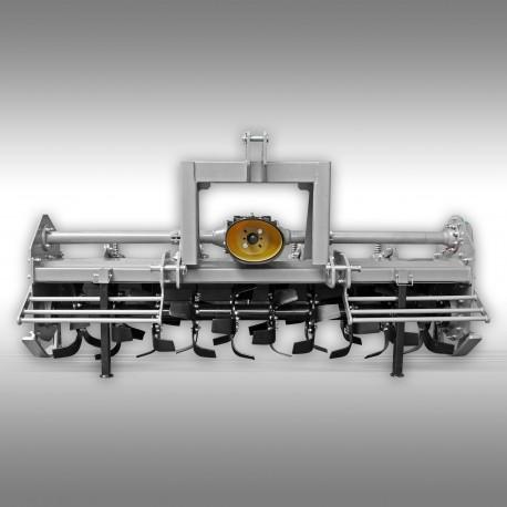 Cultivateur rotatif Jansen TBF-220 - Fraise, bineuse, motoculteur arrière de champ 2.20 m - Largeur de travail et profondeur réglables_0