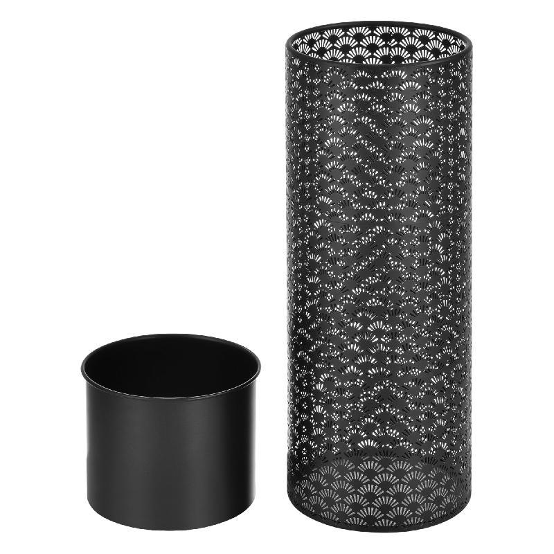 Ensemble de 2 supports de plantes - cache-pots en métal noir - tailles différentes 03_0005159_0