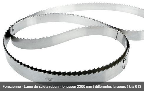 Forezienne - lame de scie à ruban - longueur 2300 mm ( différentes largeurs ) kity 613_0