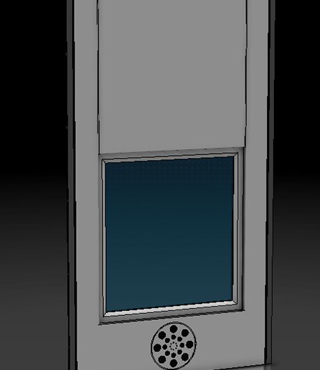 Guichet guillotine motorisé - porte étanche relevante - acier électrozingué ou inox - isolation thermique et phonique_0