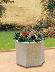 Jardinière hexagonale - Ref. 2164 - Diamètre 68 cm - Hauteur 55 cm - Volume 0,120 m3_0
