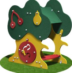 Maisonnette pe arbre gamme microparc ma01pe - structures de jeux a themes - crea equipements_0