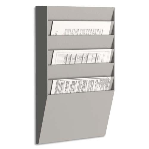 Paperflow trieur horizontal 6 cases a4, coloris gris - dimensions l31,1 x h50,2 x p7,9 cm_0