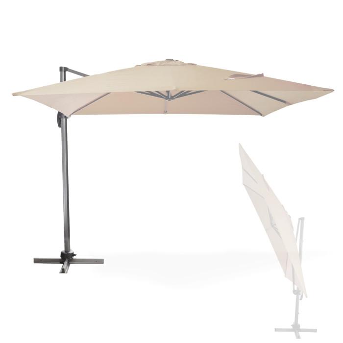 Parasol déporté verona - 3 x 3 m - ecru_0