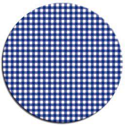 PLATEAU DE TABLE SELECT ROND VICHY BLEU 60 CM