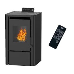 Poêle à granulés air Anita 7,6 kW Noir Sannover - ANITA76Noir_0