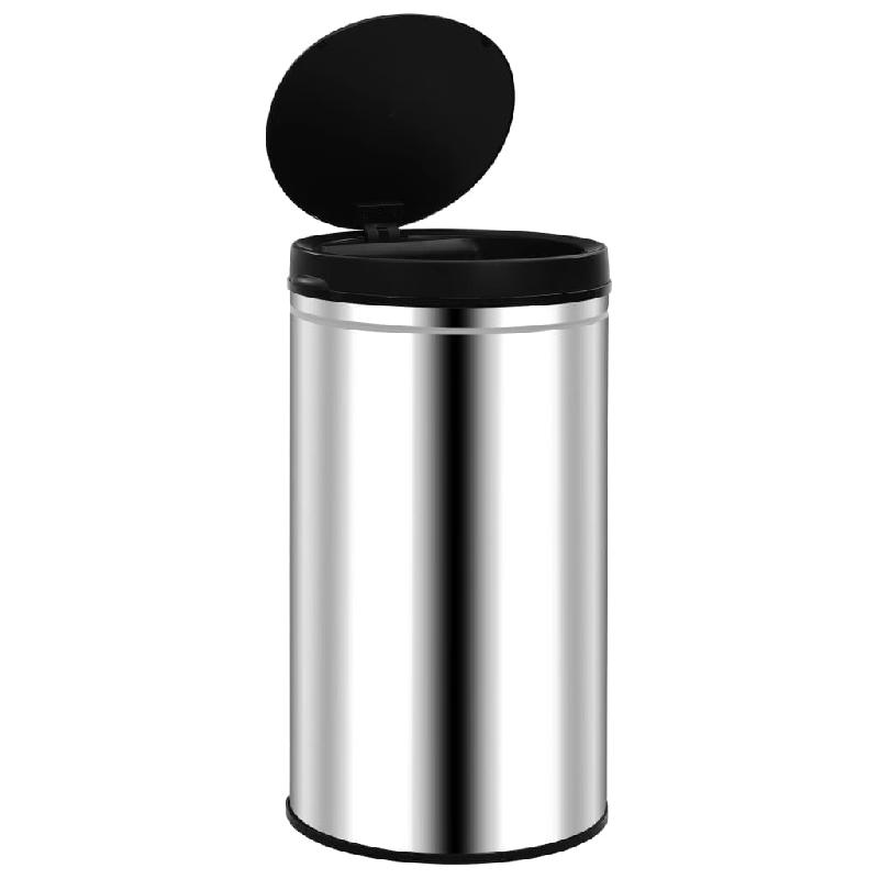 Poubelle à capteur automatique 60L - Acier inoxydable argenté - Modèle 02_0006113_0