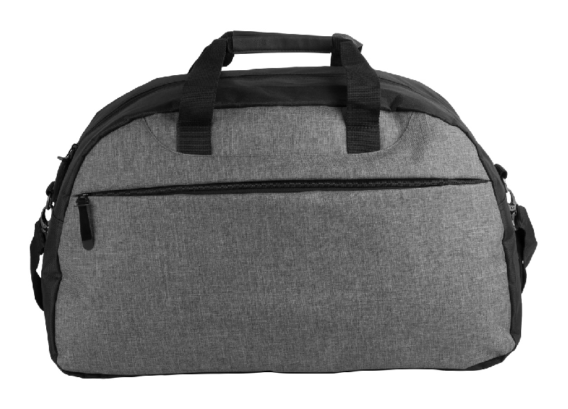 Sac de sport - polyester 600D - compartiment zippé et bandoulière réglable - couleur gris_0